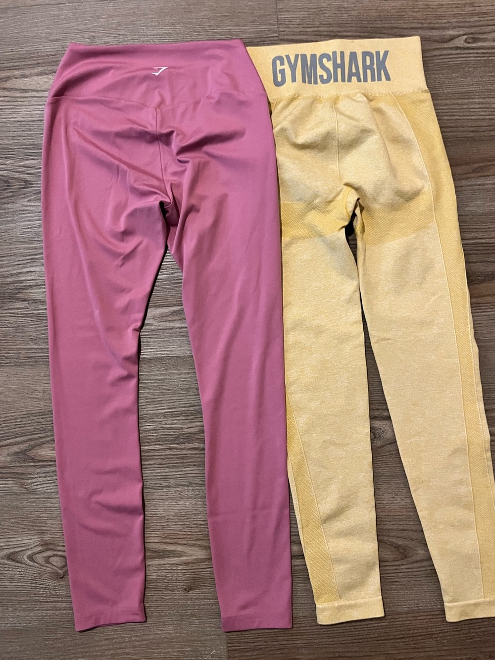 2 Gymshark Leggings S Yellow and Pink Leggings